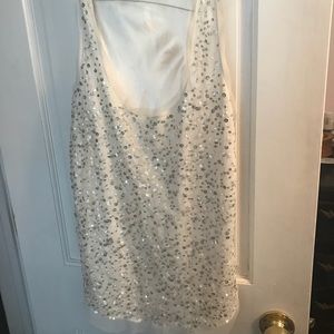 White sequin american eagle tank top